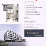 Půdorys apartmánu č. 9 v rezidenci Cold Water Vlora s balkonem, základními údaji a cenou